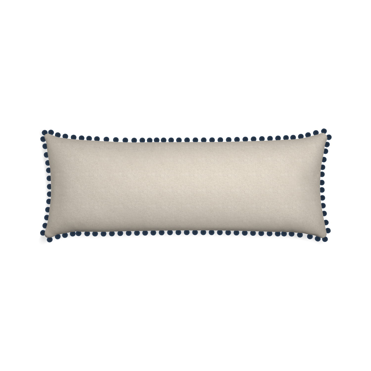 Xl-lumbar oat custom light brownpillow with c on white background