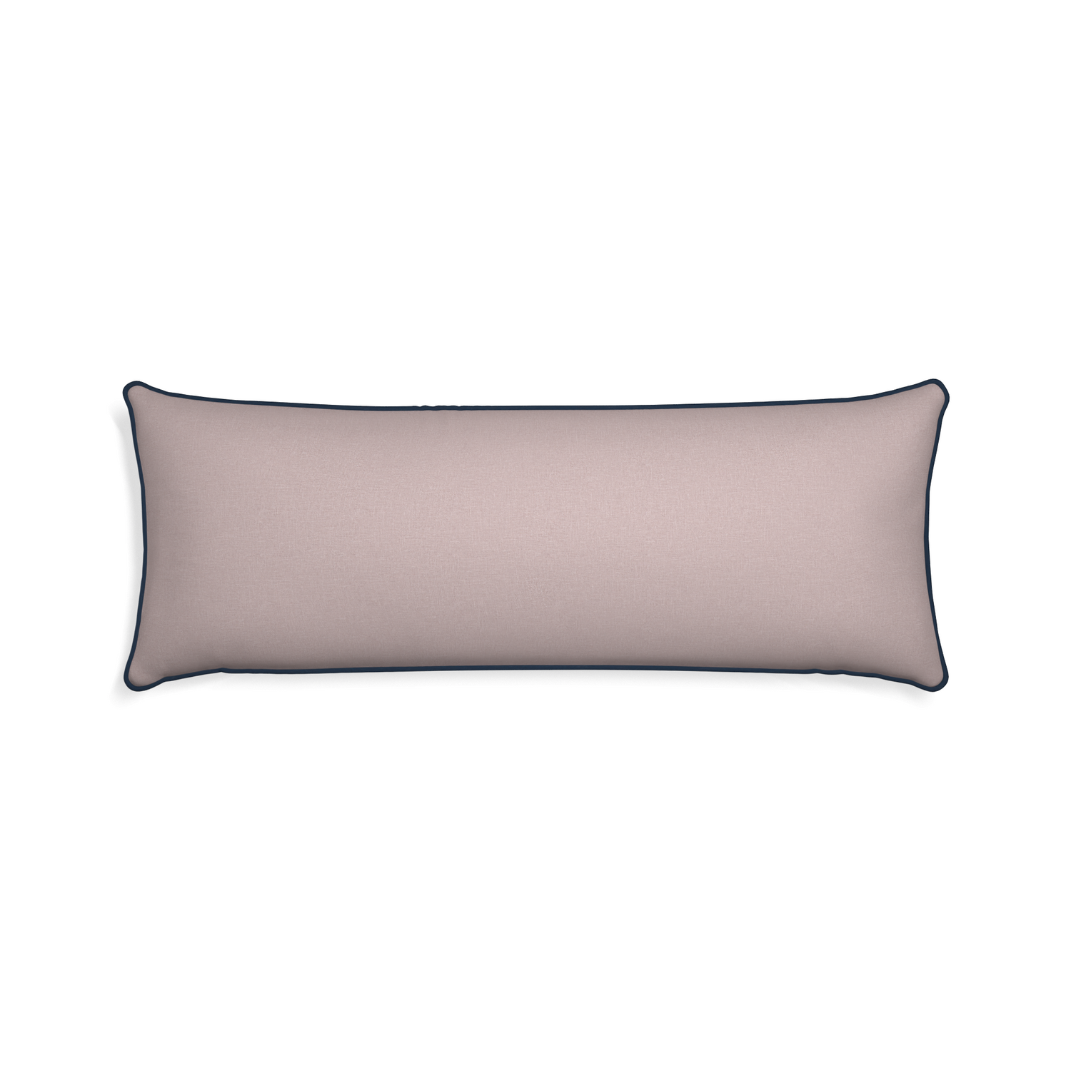 Xl-lumbar orchid custom mauve pinkpillow with c piping on white background