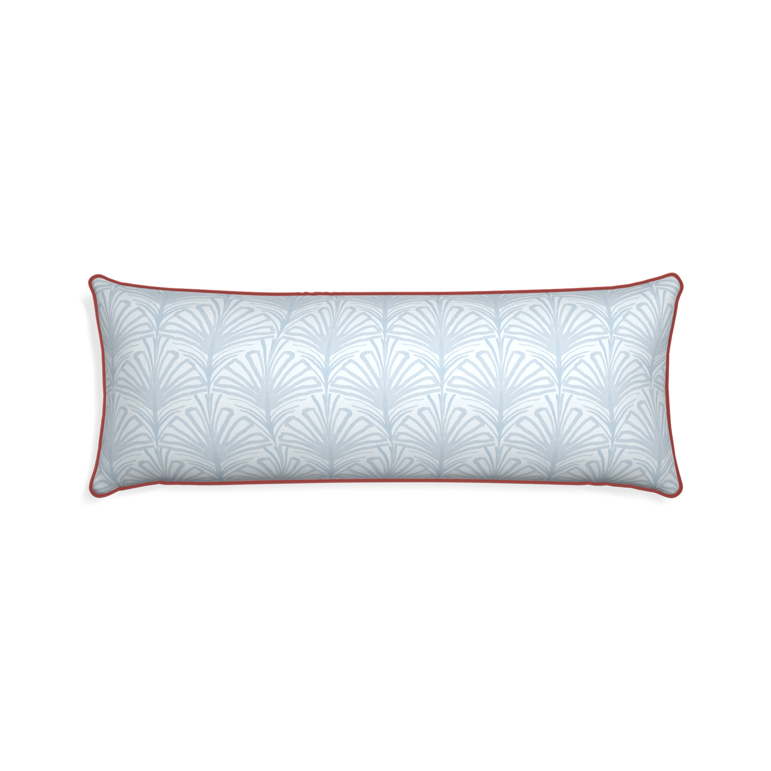 Xl-lumbar suzy sky custom pillow with c piping on white background