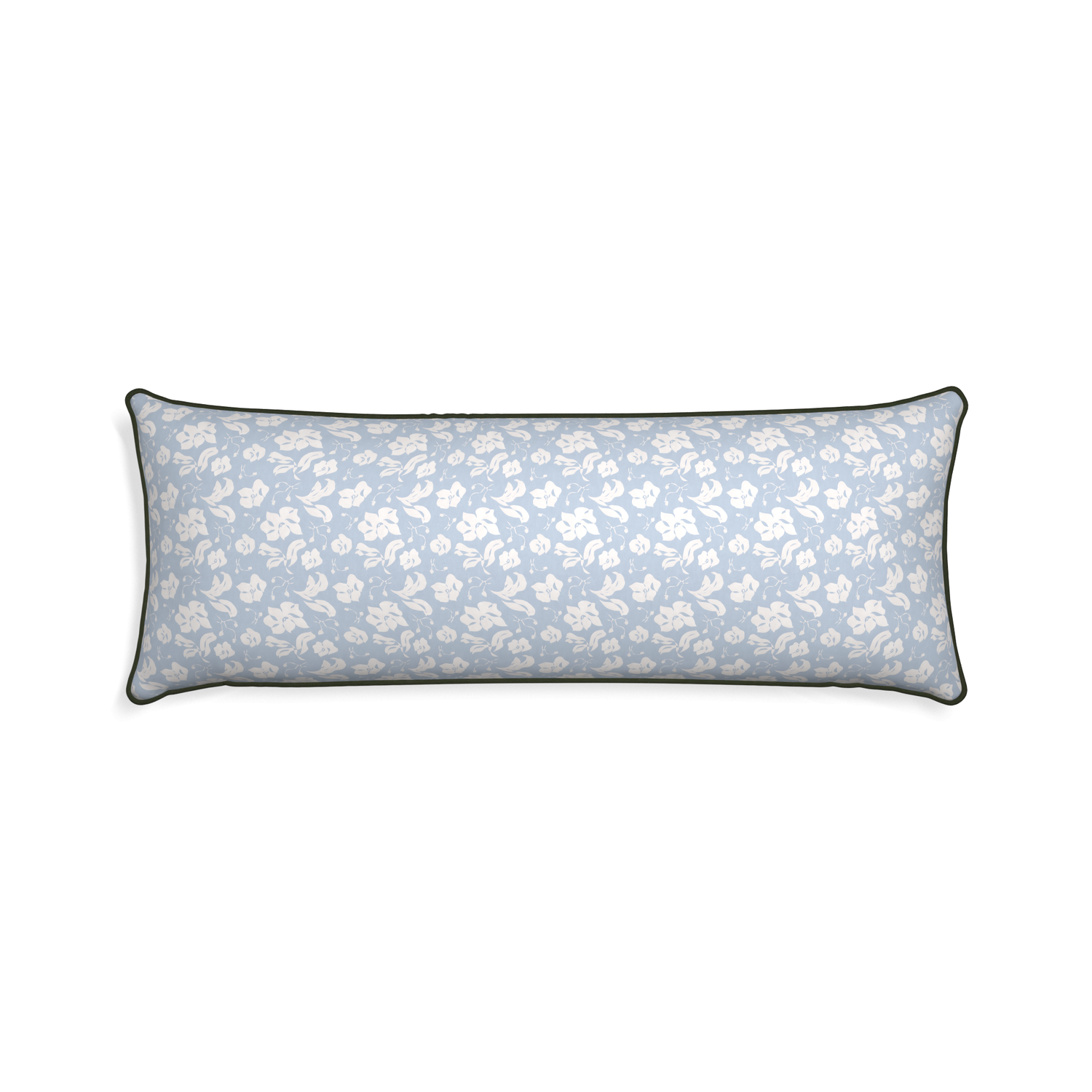 Light Blue Floral Linen Decorative Throw Pillow – The Well Appointed House