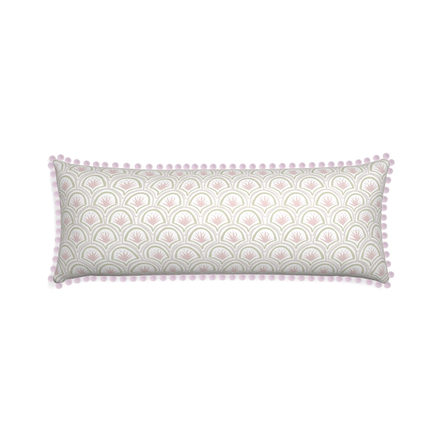 Xl-lumbar thatcher rose custom pillow with l on white background