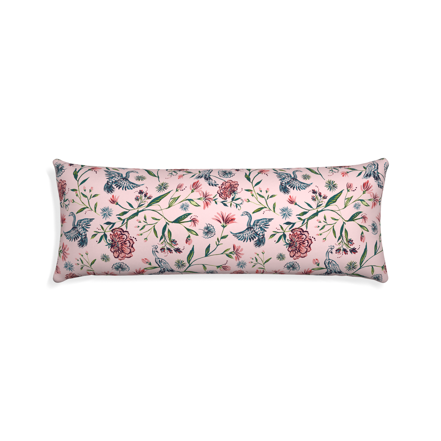 Xl-lumbar daphne rose custom pillow with none on white background