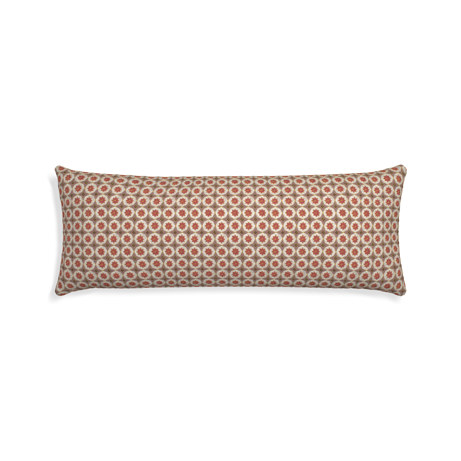 Xl-lumbar hayes coral custom coral geometricpillow with none on white background