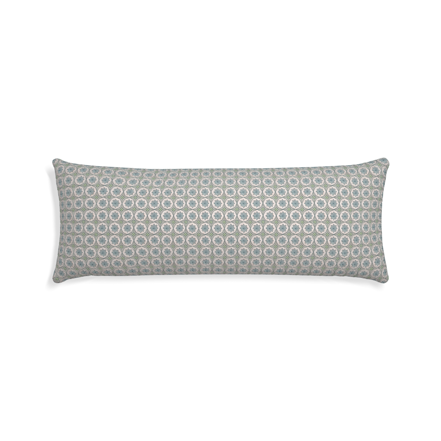 Xl-lumbar hayes sea salt custom blue geometric pillow with none on white background