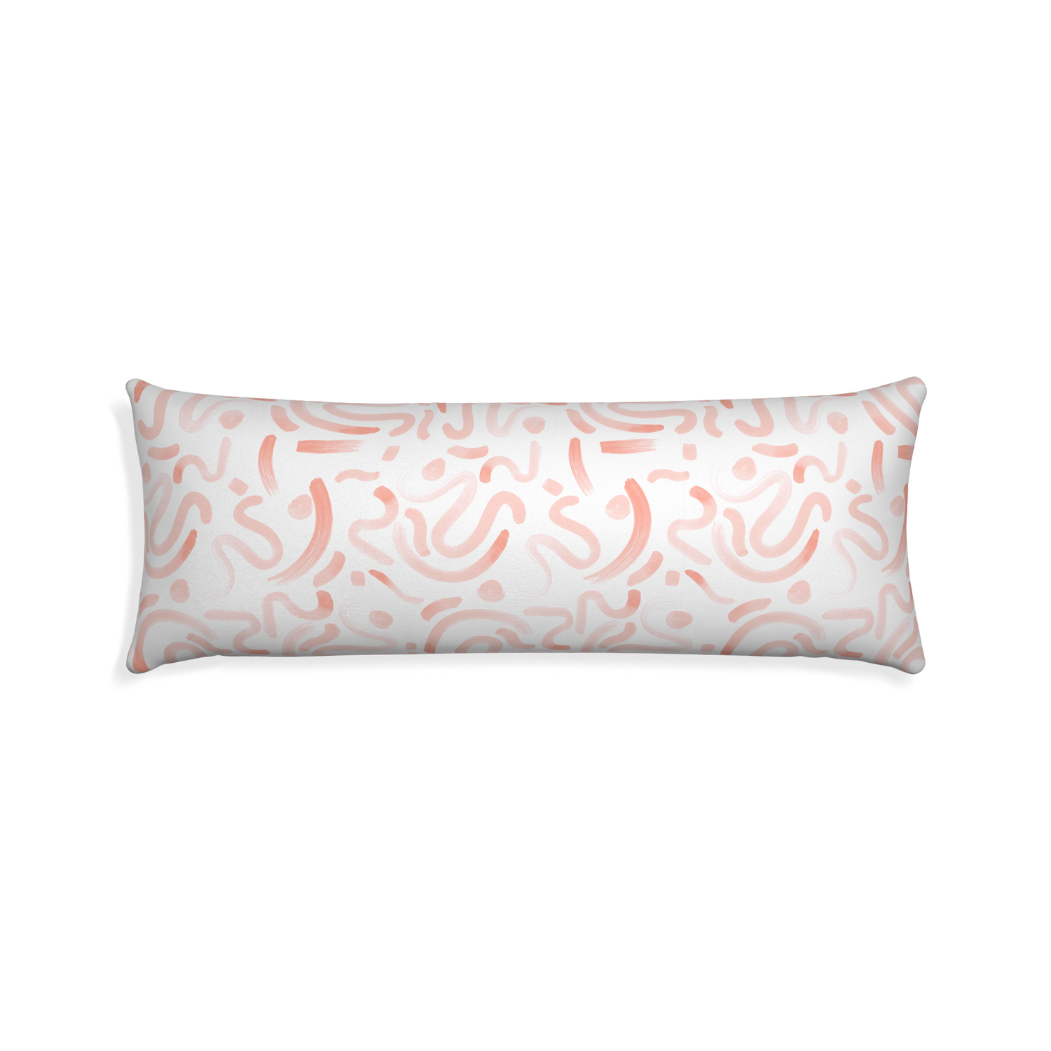 Xl-lumbar hockney pink custom pink graphicpillow with none on white background