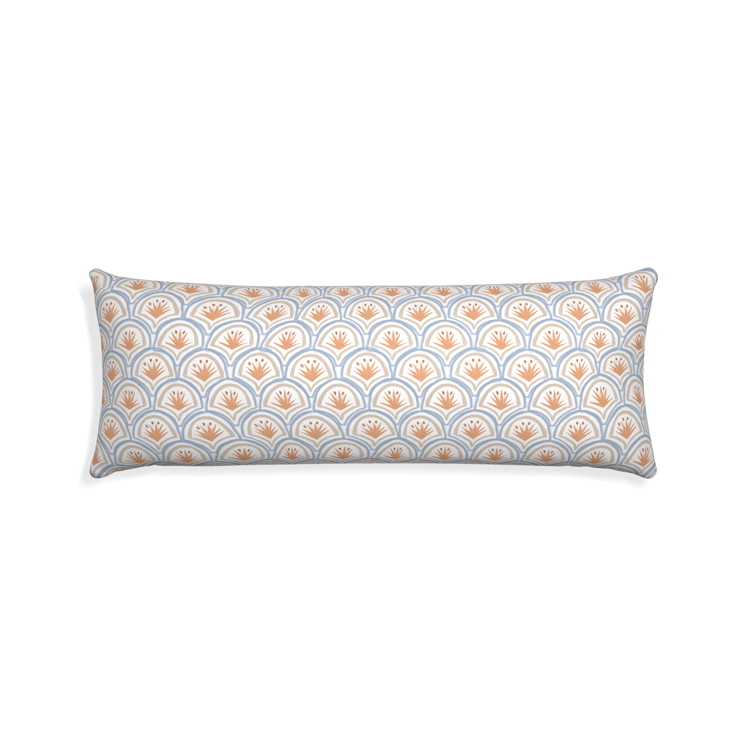 Xl-lumbar thatcher apricot custom art deco palm patternpillow with none on white background