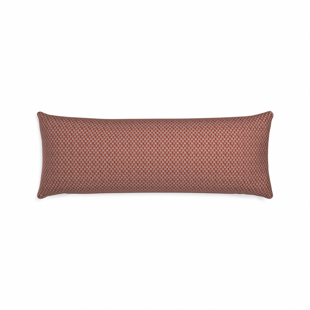 Xl-lumbar quinn ginger custom pillow with n on white background