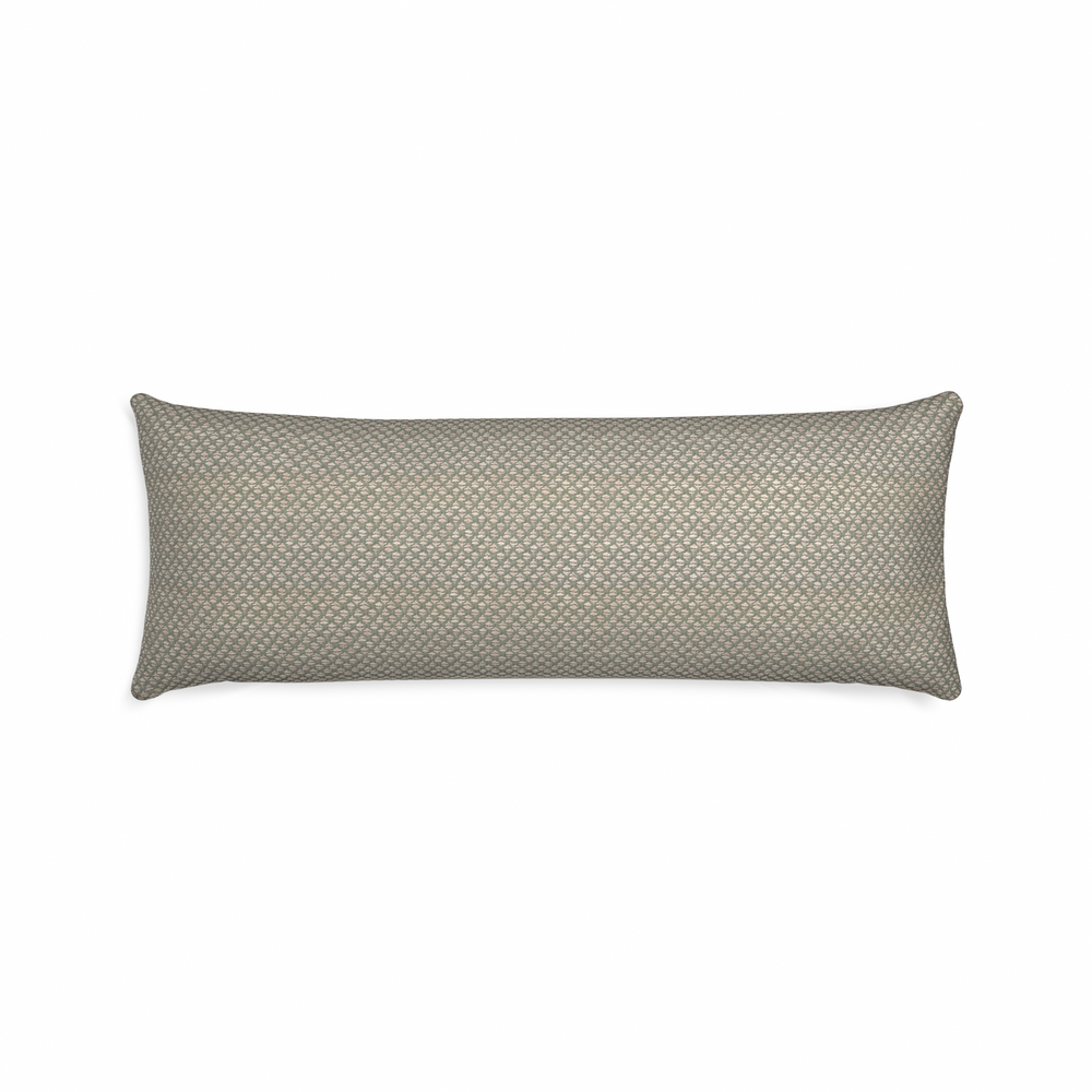 Xl-lumbar quinn sage custom pillow with n on white background