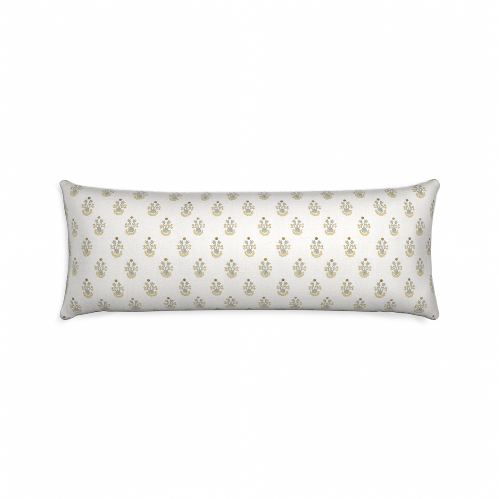 Xl-lumbar lucie chamomile custom pillow with n on white background