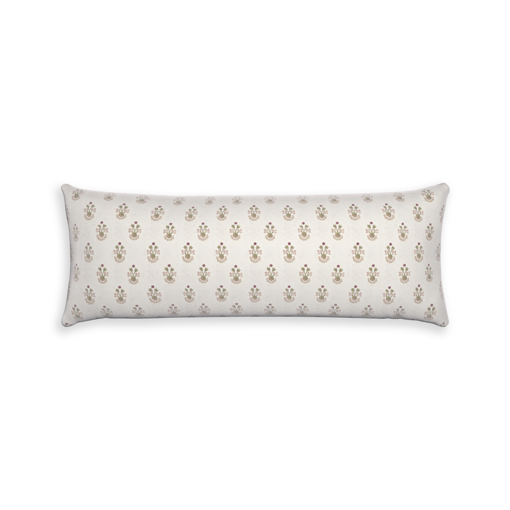Xl-lumbar lucie clay custom pillow with n on white background