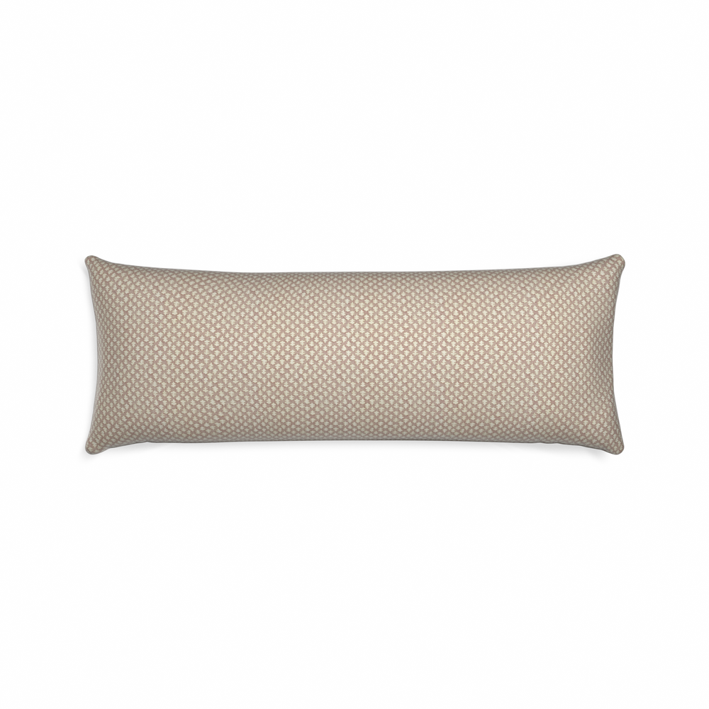 Xl-lumbar quinn mushroom custom pillow with n on white background