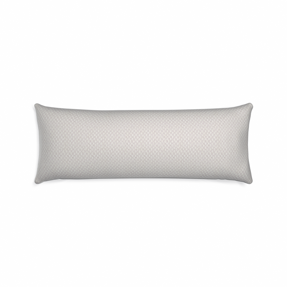 Xl-lumbar quinn wisteria custom pillow with n on white background