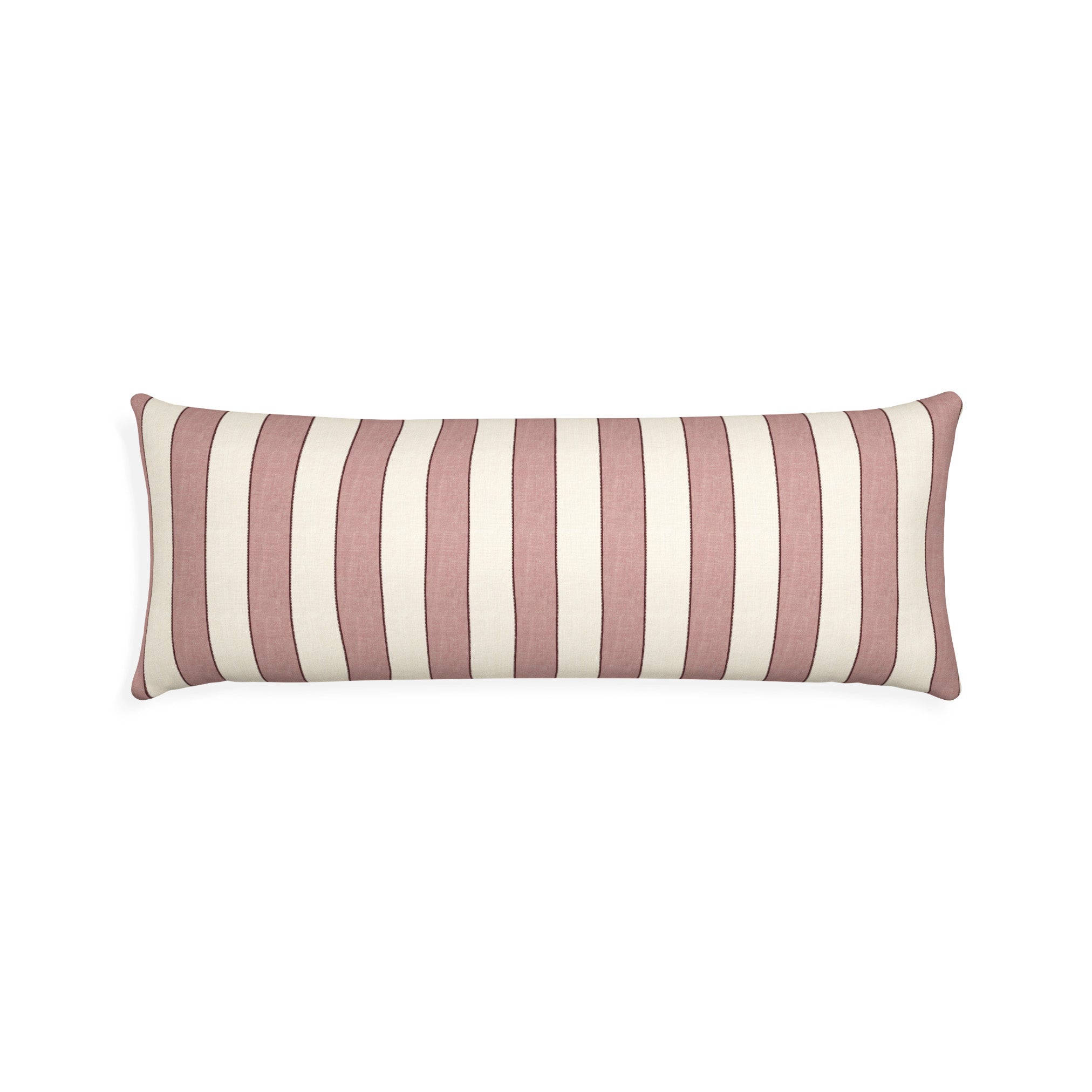 Pink Striped Throw Pillow: Florence Rosewood | Pepper Home