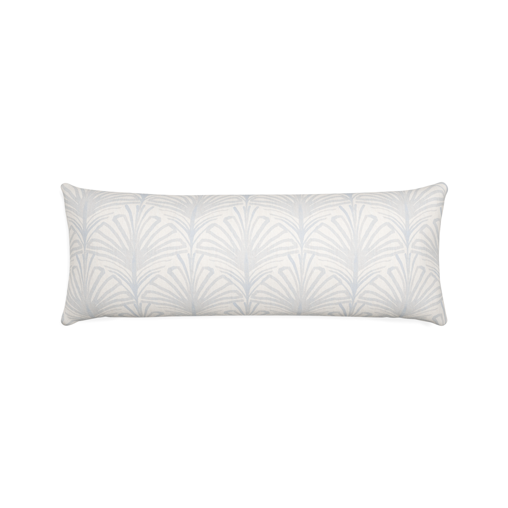 Xl-lumbar suzy sky custom sky blue palmpillow with n on white background