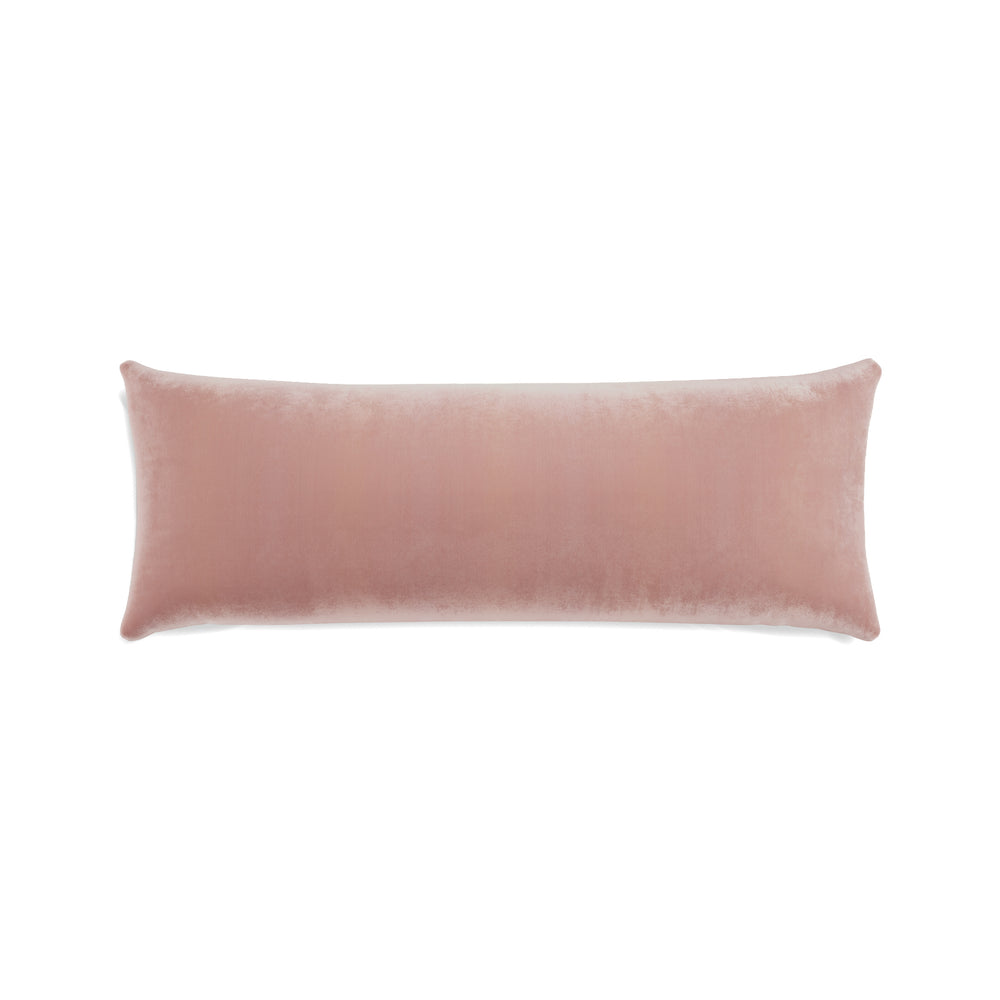 Xl-lumbar quartz velvet custom pillow with n on white background