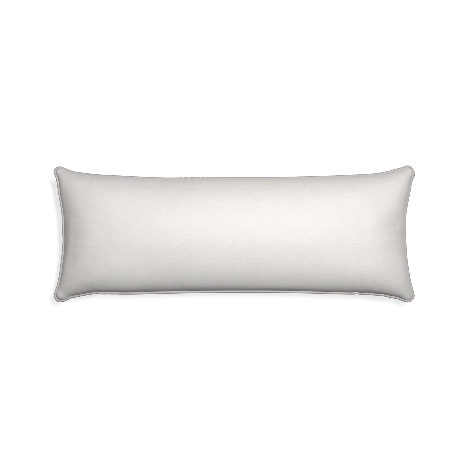 Xl-lumbar flour custom pillow with pebble piping on white background