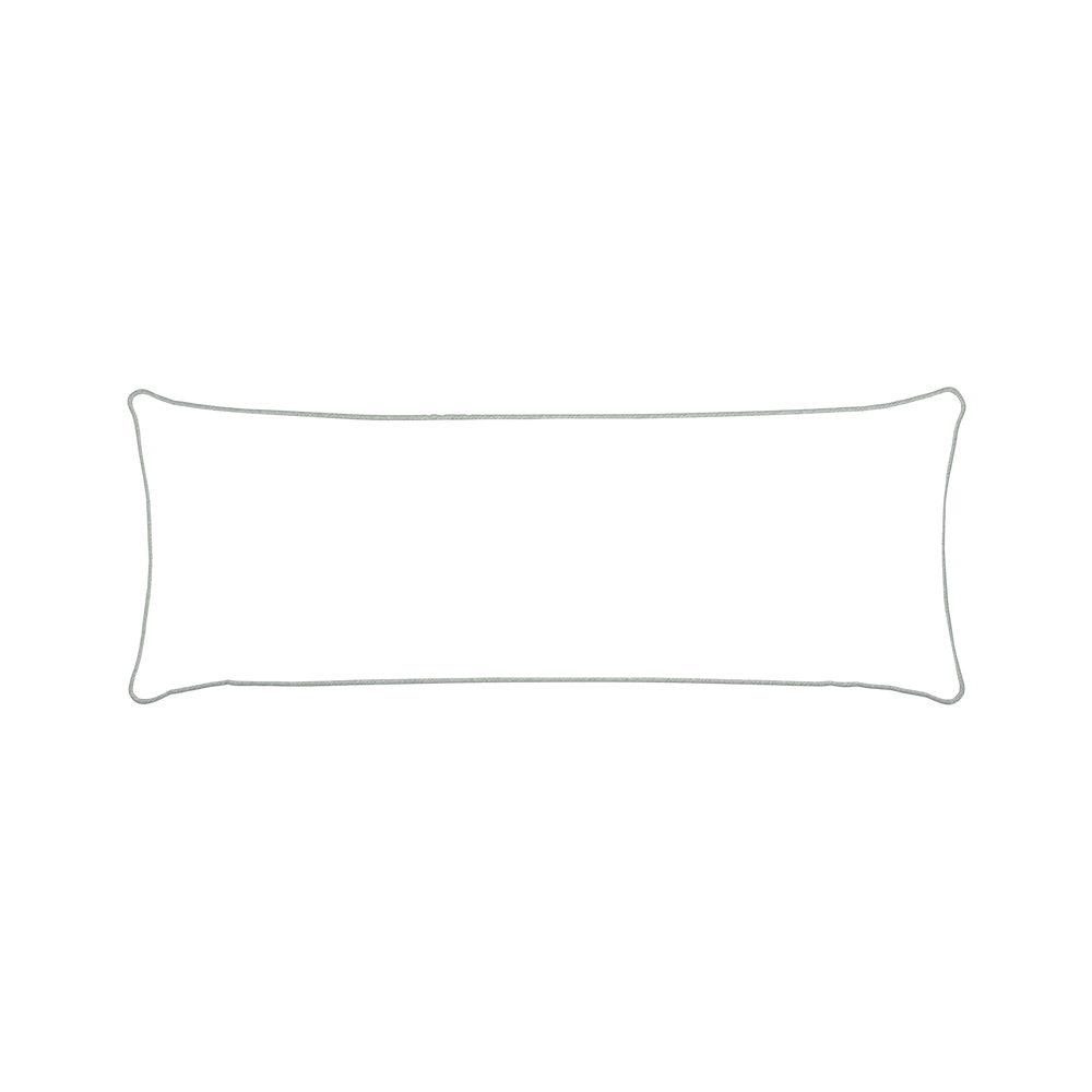 Xl-lumbar blake custom pink floralpillow with s piping on white background
