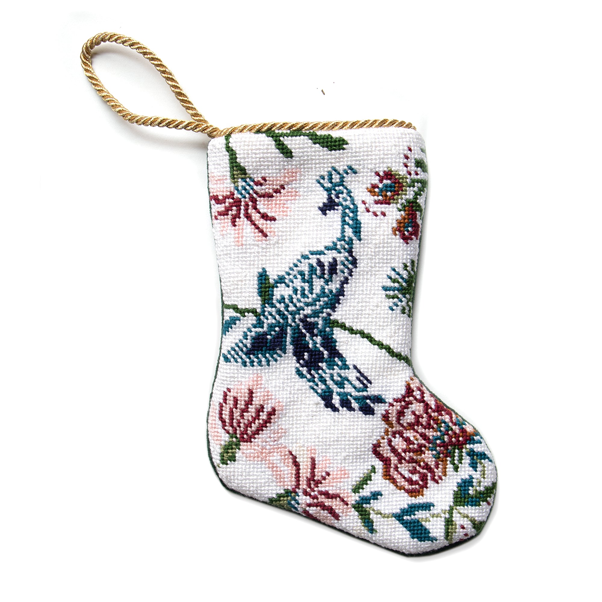 Daphne Cream Mini Bauble Stocking