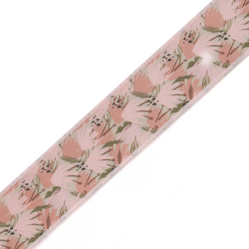 Pink Floral Printed Band Close-Up