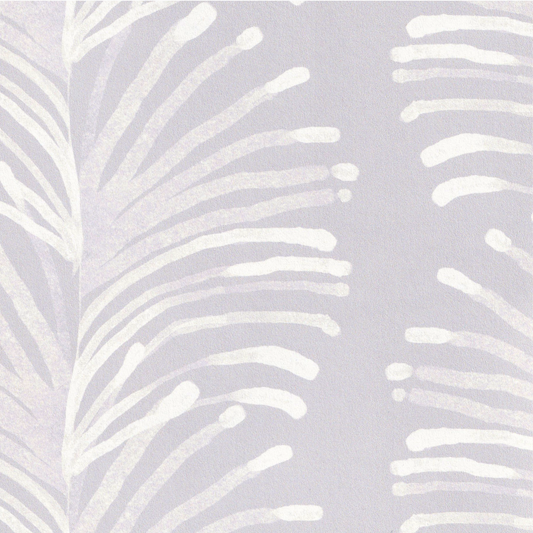 Lavender Botanical Stripe Print Close-Up