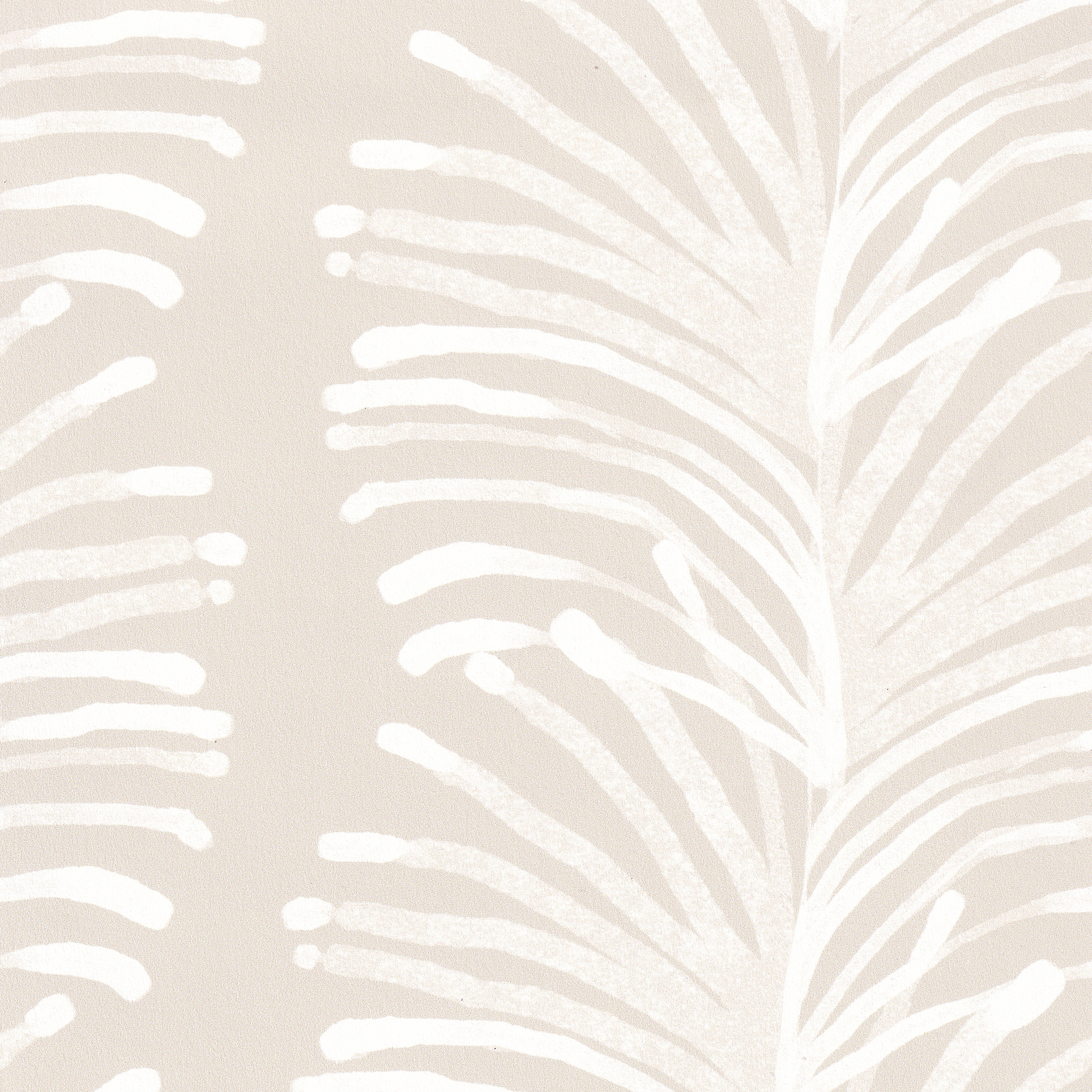 Beige Botanical Stripe Print Close-Up
