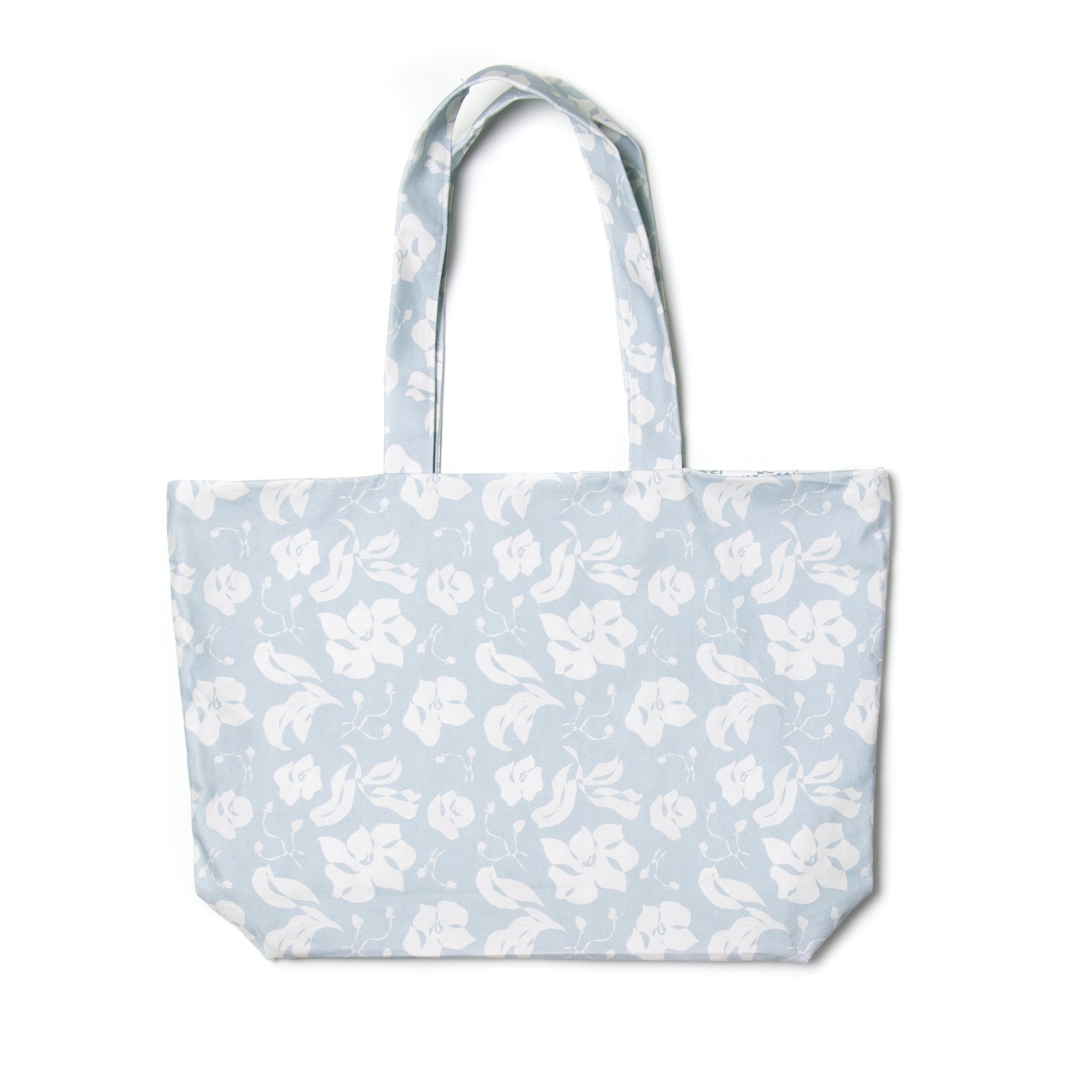 Cornflower Blue Floral Printed Bag
