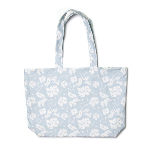 Cornflower Blue Floral Printed Bag