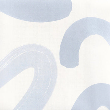 Sky Blue Printed Wallpaper Swatch