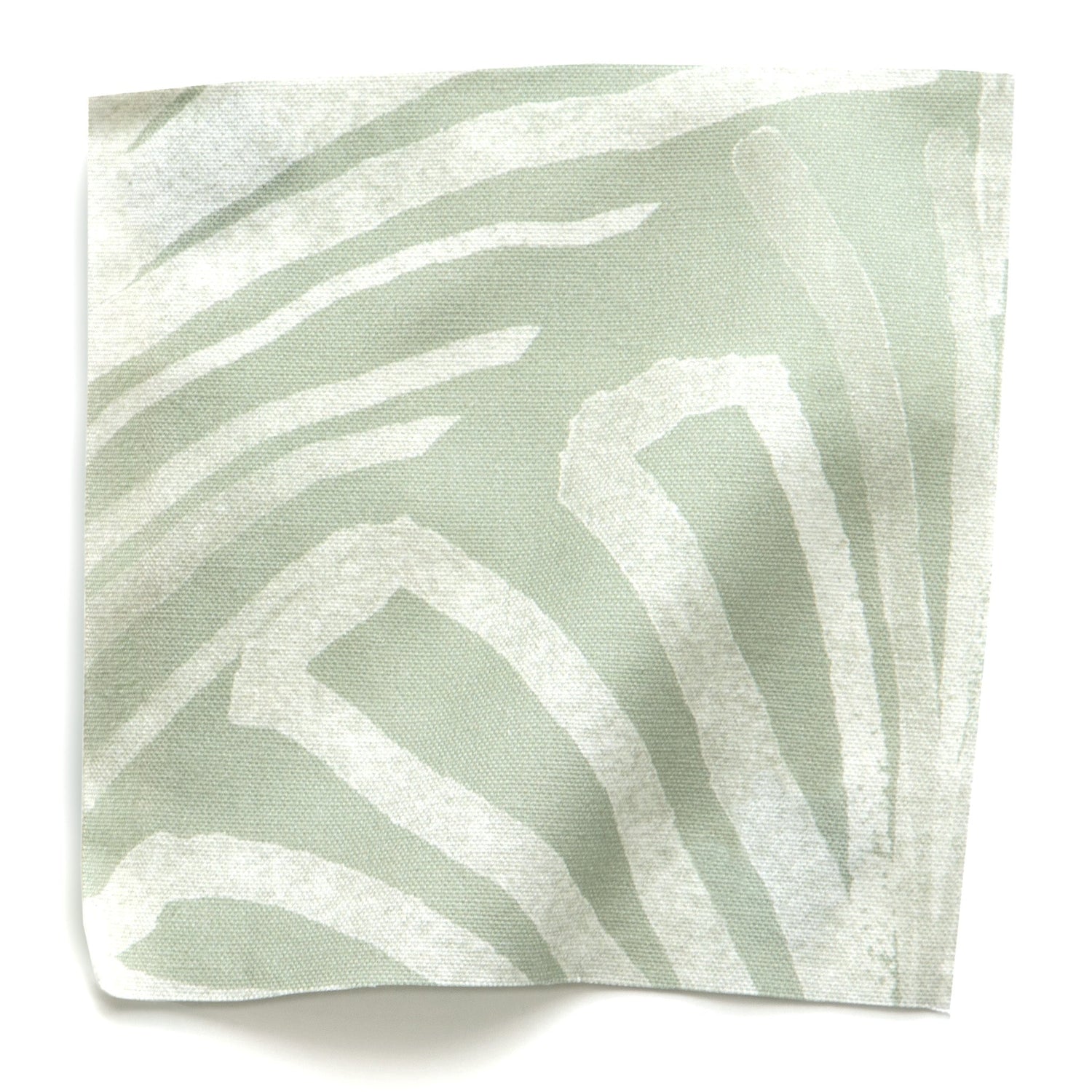Sage Green Palm Printed Cotton Swatch