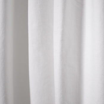 White Cotton Curtain Close-up