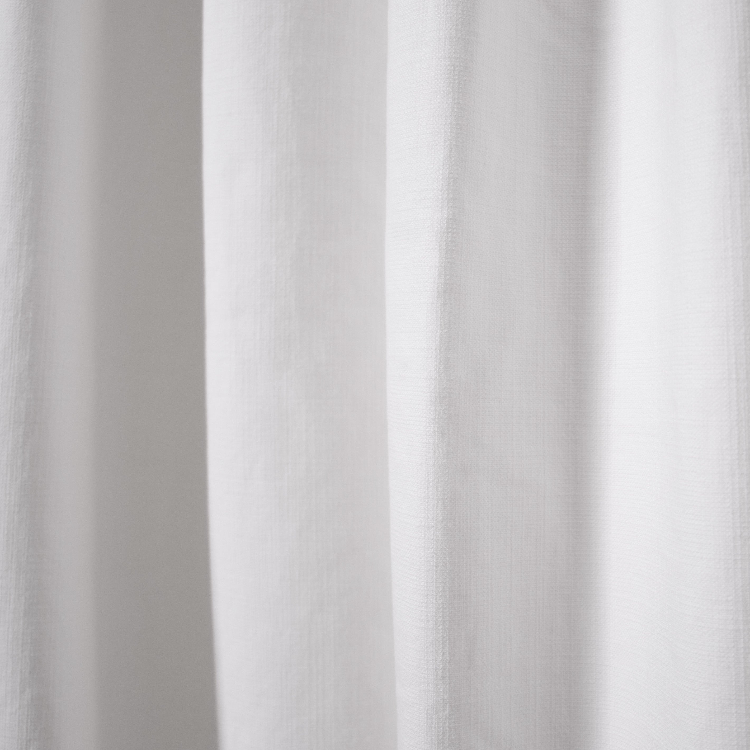 White Cotton Curtain Close-up
