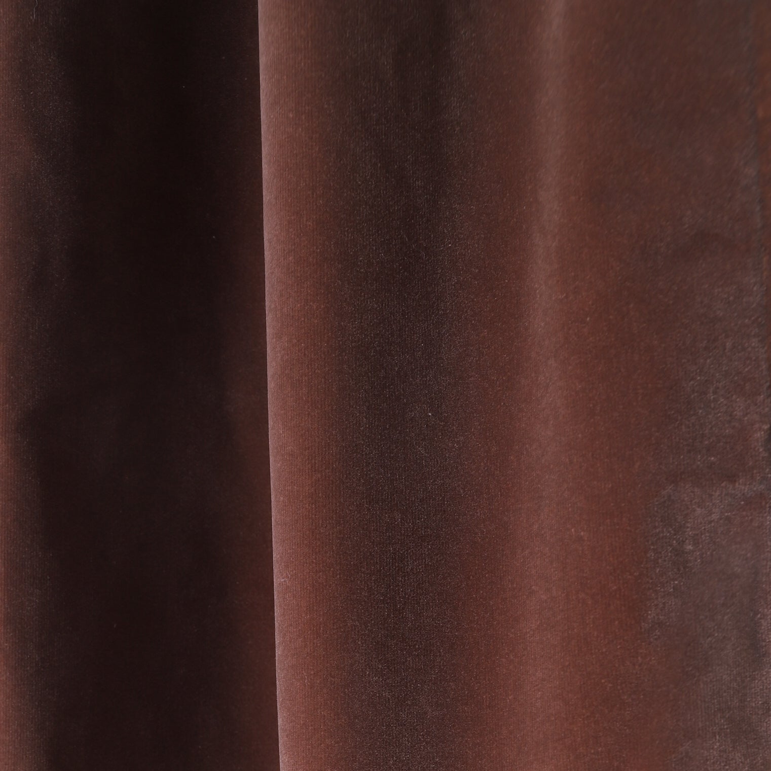 Walnut Velvet Tailored Pleat Custom Curtain - Thumbnail 4