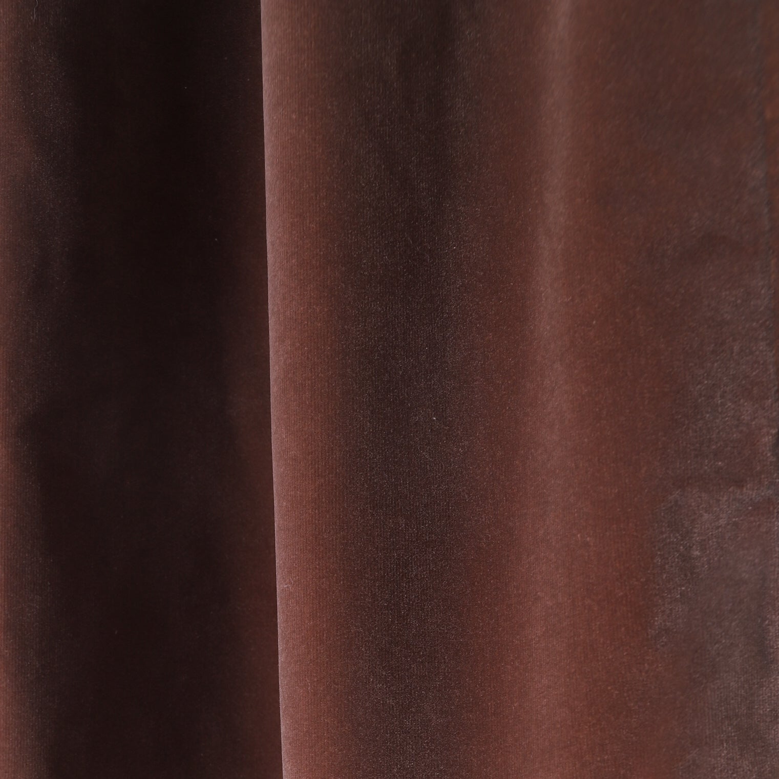Brown Velvet Curtain Close-Up