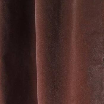 Brown Velvet Curtain Close-Up