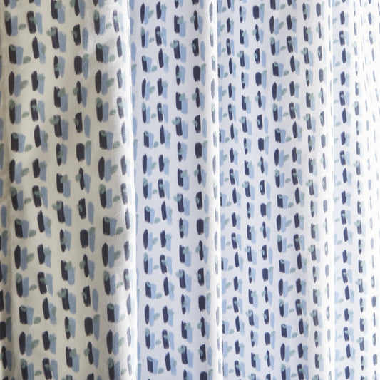 Poppy Blue Curtain Detail