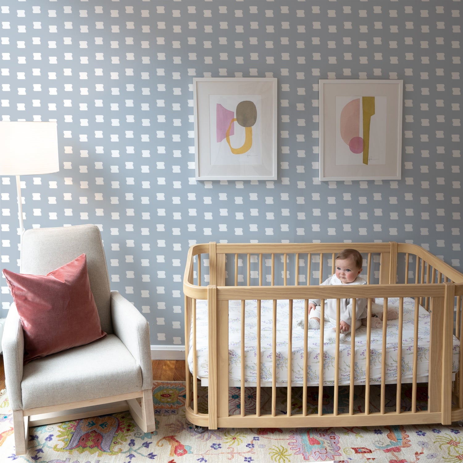 Denton Wallpaper in Nursery