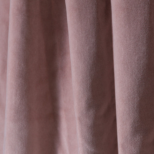 Mauve Velvet Curtain Close-Up