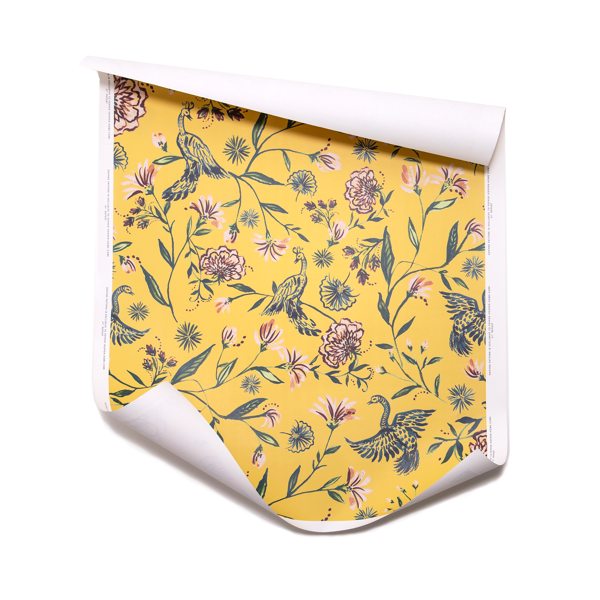 Yellow Canary Printed Wallpaper