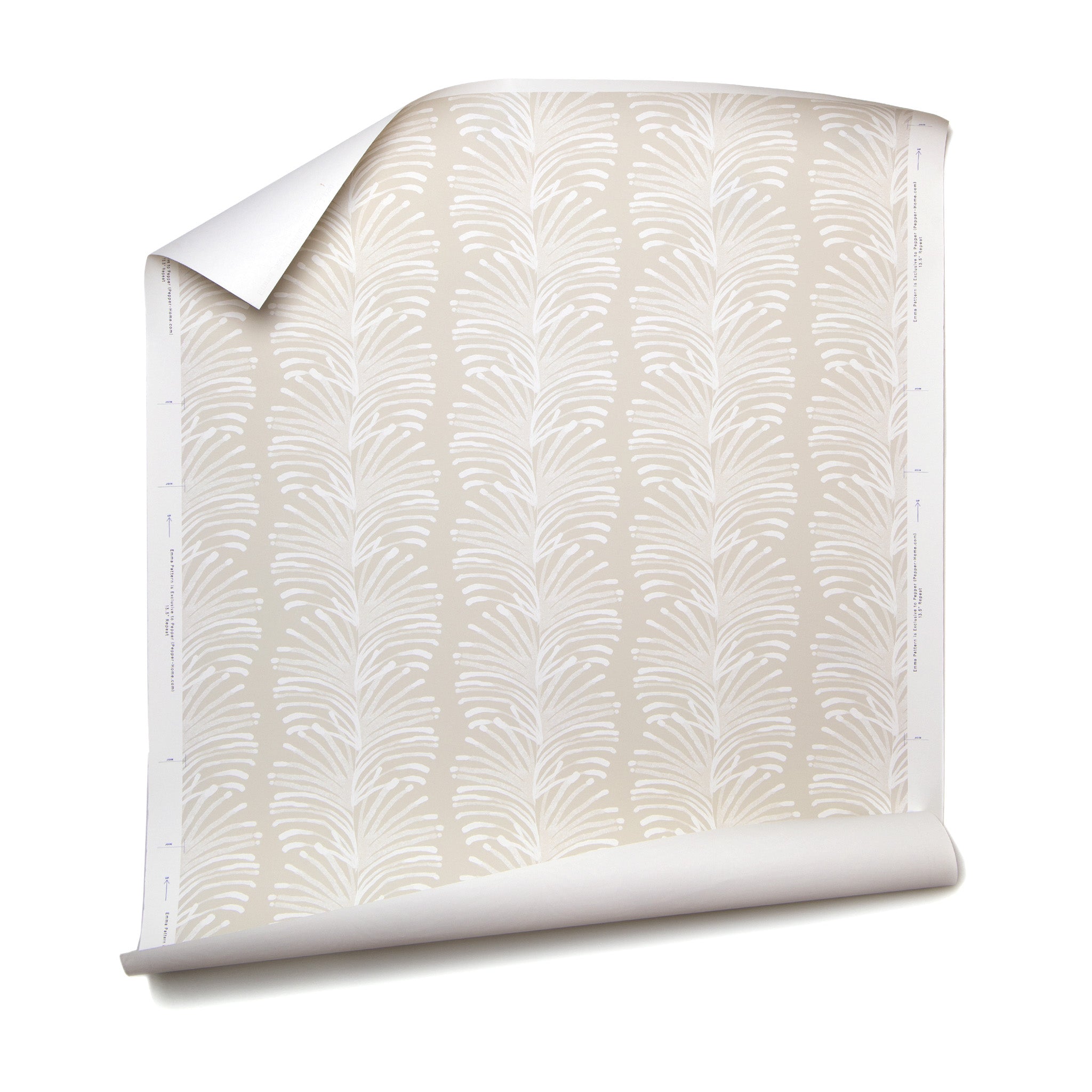 Pepper Home | Beige Botanical Stripe Wallpaper