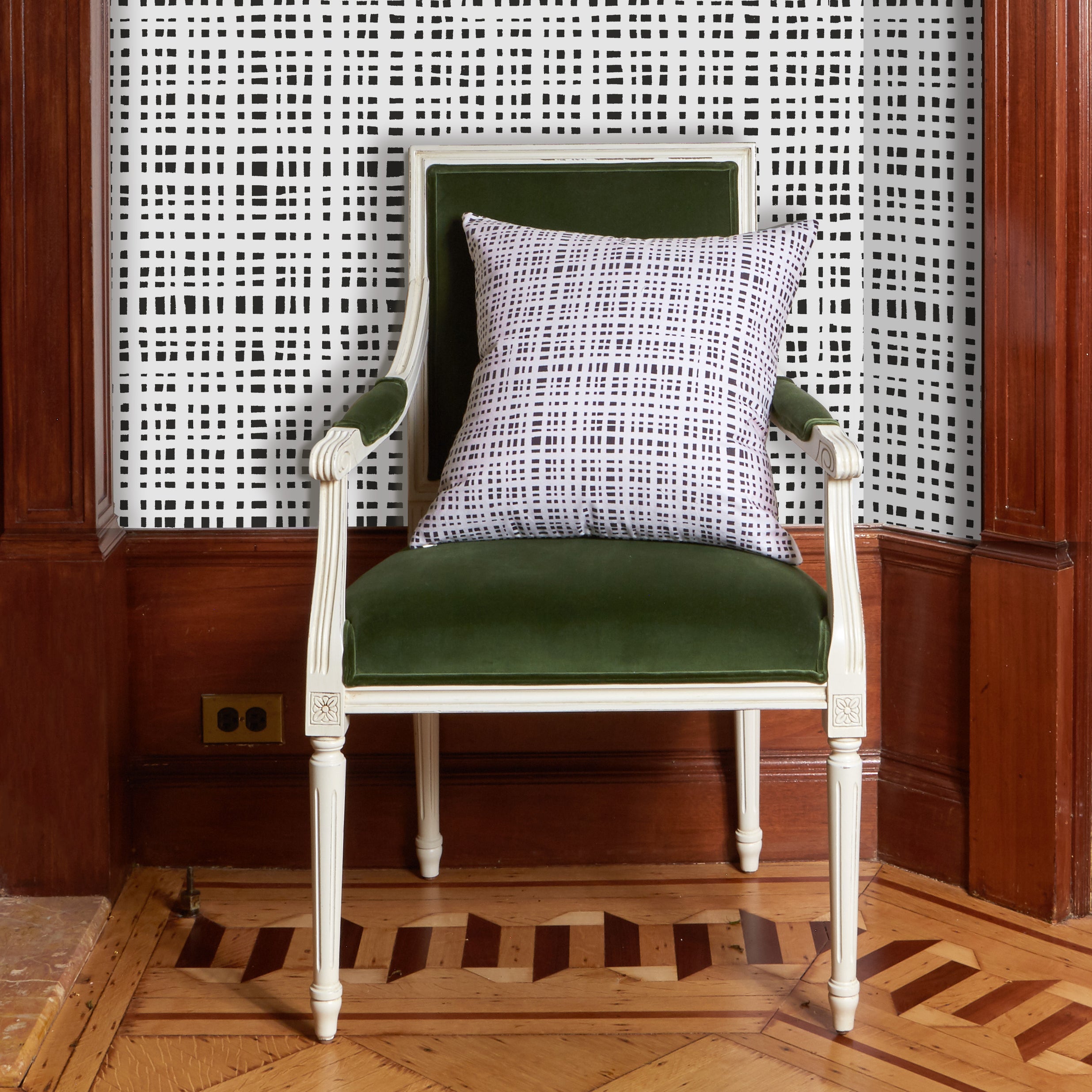 Ginger Wallpaper and Chair